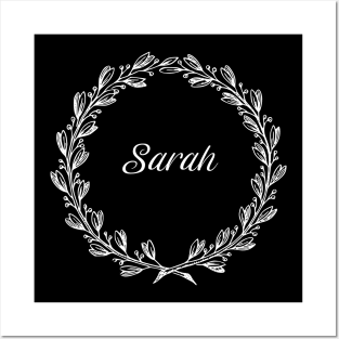 Sarah Floral Wreath Posters and Art